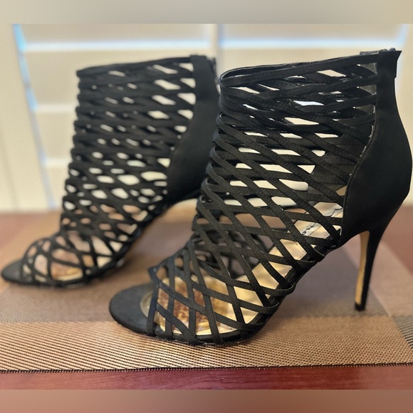 Nina Black Stiletto Heel Size 9.5 - Picture 3 of 5